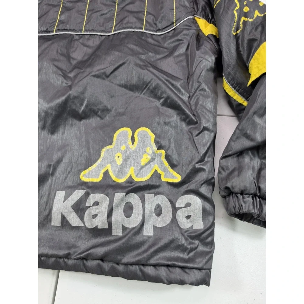 RARE VTG Italia Kappa ASIA Jacket W/Hood Coat Down Puffer Youth Jacket Lined